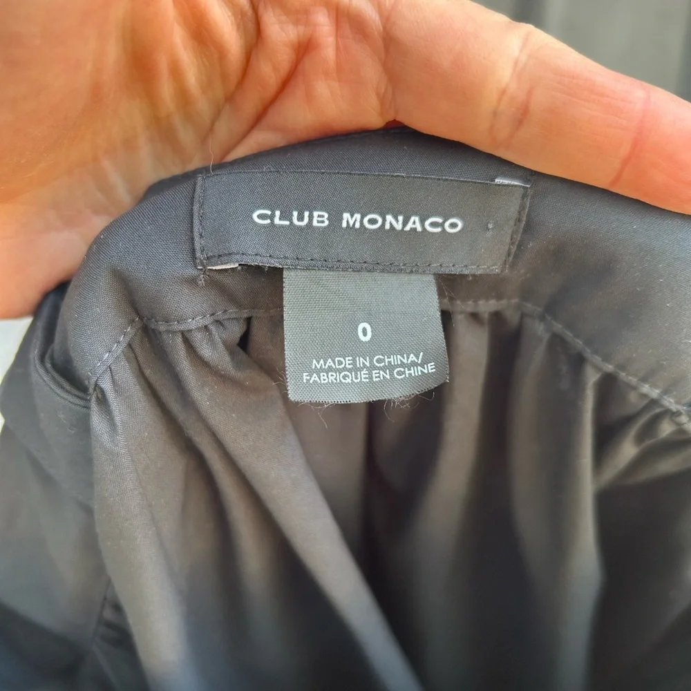 Club Monaco Black Sash Dress, size 0 - Picture 9 of 9